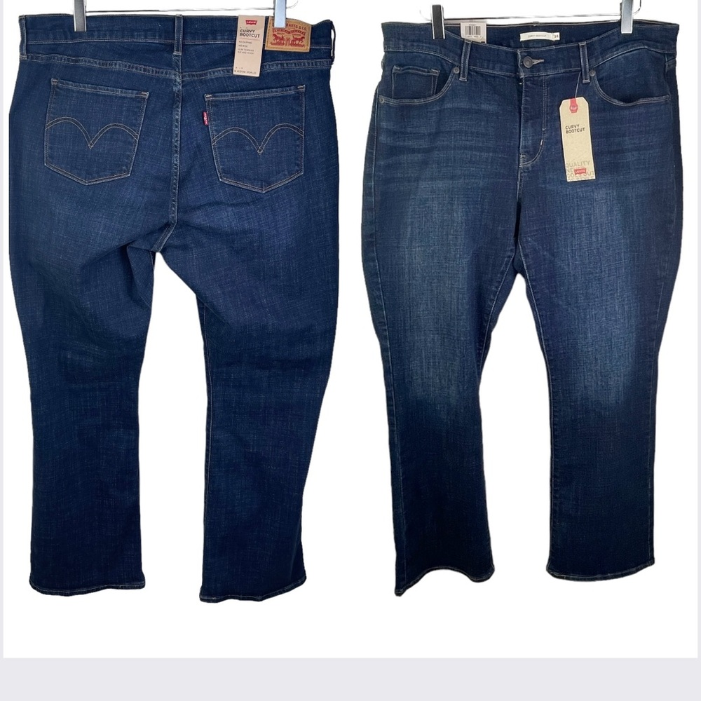 NWT Levi’s Sculpt Curvy Bootcut Mid Rise Stretch Jeans Women’s 18 Medium W34 L30